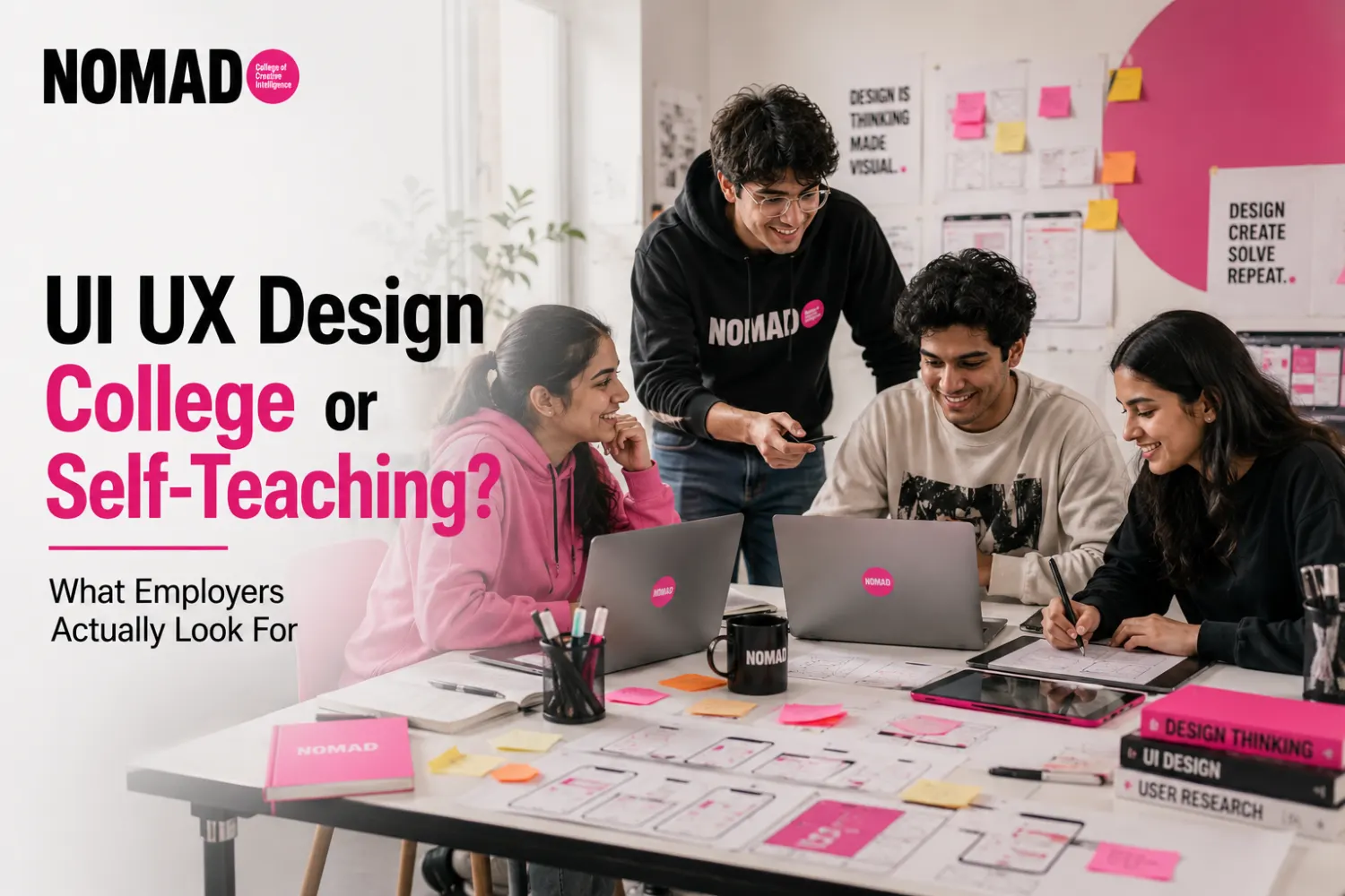UI UX design college versus self-teaching